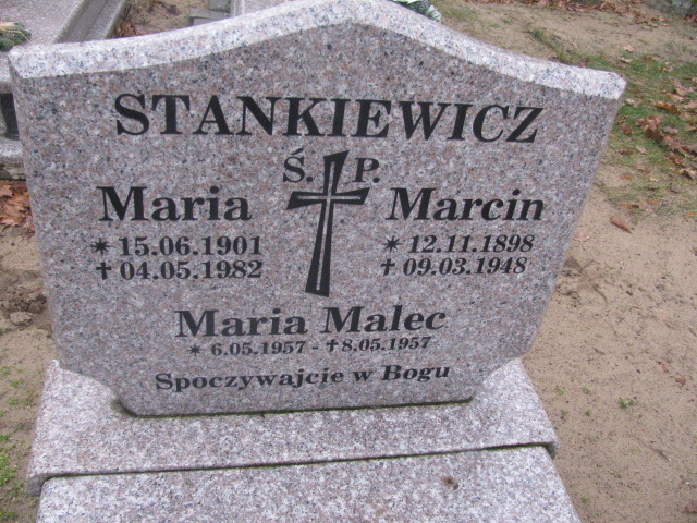 Maria Stankiewicz 1901 Brody - Grobonet - Wyszukiwarka osób pochowanych