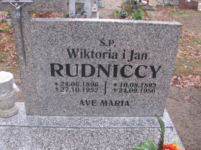 Wiktoria Rudnicka  1896 Brody - Grobonet - Wyszukiwarka osób pochowanych